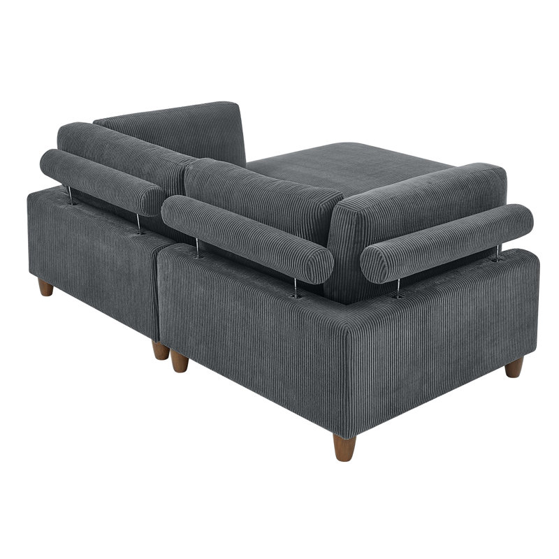 Wade Logan Balsulto Piece Upholstered Sectional Reviews